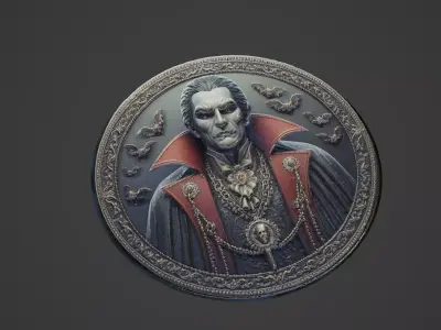 Vlad Dracula Medallion 3D print model get