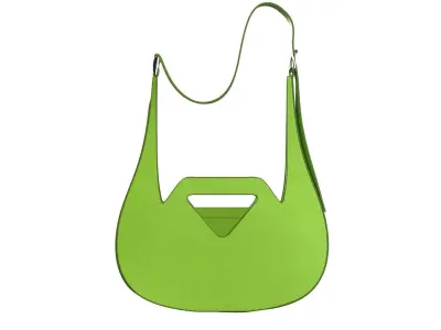 Yellowish green Leather Shoulder Bag 3D model