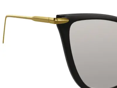 glasses 1 pair of cat eye sunglasses 3D model