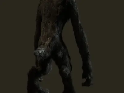 Wolf man 3D model
