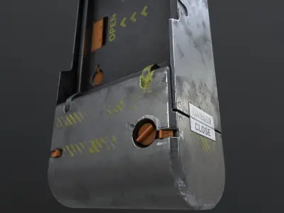 Electrical Control Panel sci-fi Free low-poly 3D model