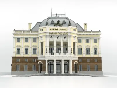 Opera house - Bratislava Slovakia 3D model