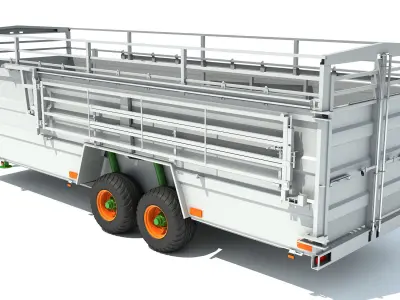 Animal Transport Trailer 3D model