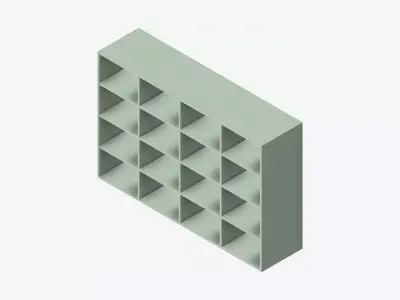 Kinda Shelves - Plastic - Locka Low-poly 3D model