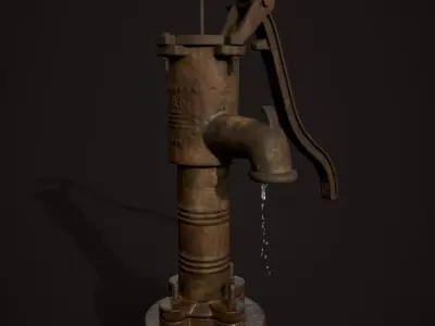 Old Water Nal Low-poly 3D model