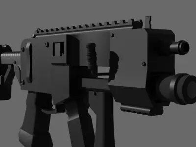 Free Custom Submachine Gun  Free 3D model