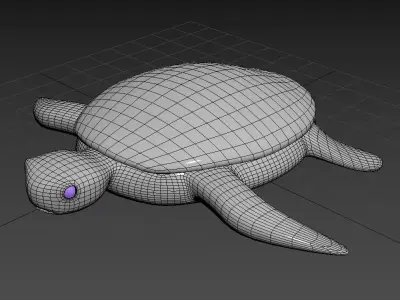 sea turtle turtle smooth finished 3D model 3dsmax 3D model