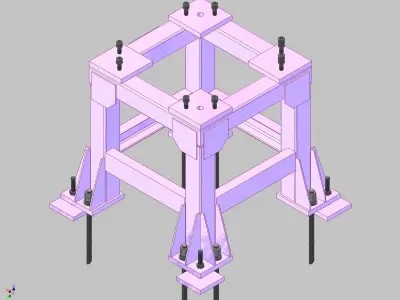 26398-Base for robot NACHI-NC510-Hight 800 3D model