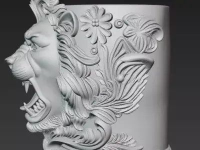 Lions Baroque Feast Free 3D print model
