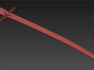 Medieval weapons Low-poly 3D model 11
