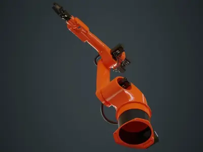 Industrial Robot 3 Untextured 3D model