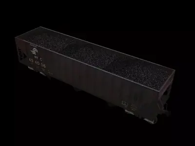 Conrail  NYC hopper car 3D model