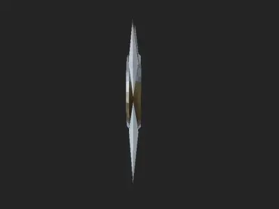 Low-Poly Shuriken metal star Free low-poly 3D model