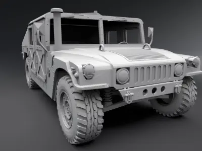 HMMWV scale model 3D print model
