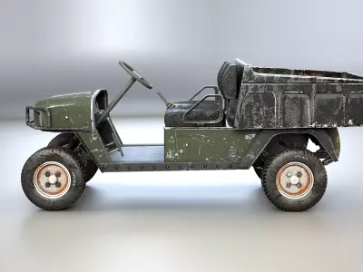 UTV Farm Cart - Used 3D model