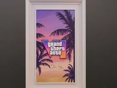 GTA VI relief triptych - STL file for 3D printing and CNC  3D print model