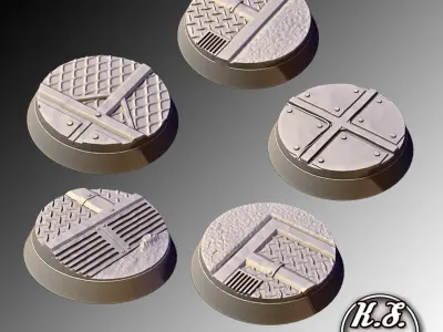INDUSTRIAL BASES 40MM X10 3D print model