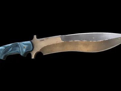 mamba knife Low-poly 3D model