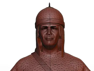 Chain-mail Warrior 3D model