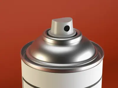 Spraycan dw color spray can mockup 3D model