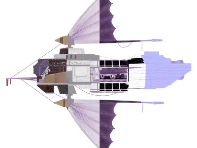 Airship Low-poly 3D model purchase