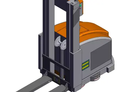 Stacking forklift 3D model