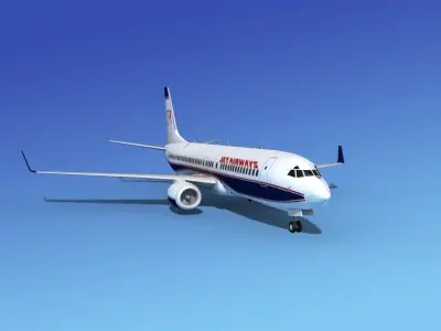Boeing 737-800 Jet Airways 3D model