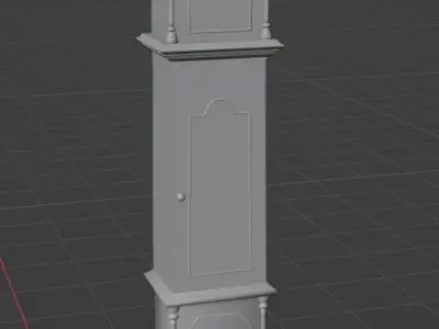 Old Grandfather Clock 3D model purchase
