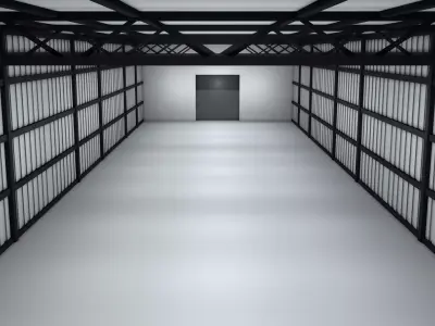 Empty Storage Room 3D model