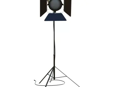 Studio Spotlight Low-poly 3D model