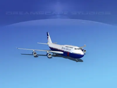 Boeing 747-400 British Airways 2 3D model