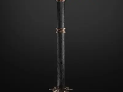 Battle axe - rust edition 3D model