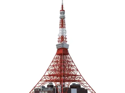 Tokyo Tower 3D model buy