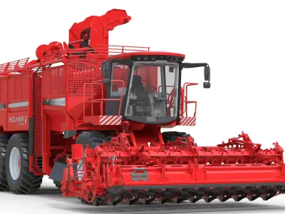 Holmer Terra Dos T40-40 beet harvester Low-poly 3D model