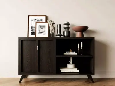 WABI SABI STYLE 3D  CABINETS 0123 3D model