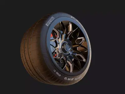 Aero3D  Wheel Rim Model 3D model