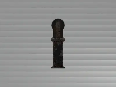 Rusted pipe elbow Free low-poly 3D model