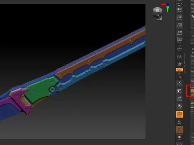 High-frequency Blade Free 3D model