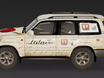 Signed and Sealed Love Letter SUV 3D Model Low-poly 3D model