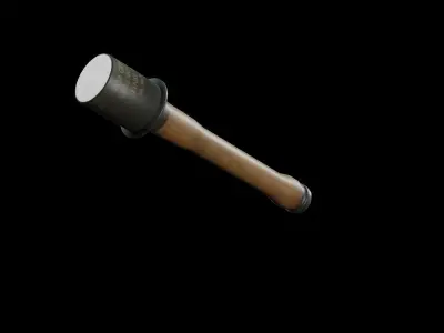 World War 2 German Hand Grenade Stielhandgranate Low-poly 3D model