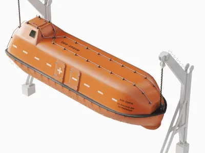 Freefall Lifeboat 3D model buy