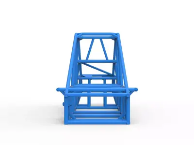 Frame of Experimental Pavement Silver Crown Car V3 Scale 1 to 25 3D print model