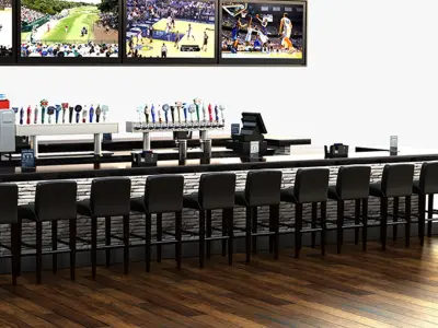 Bar Scene 3D model