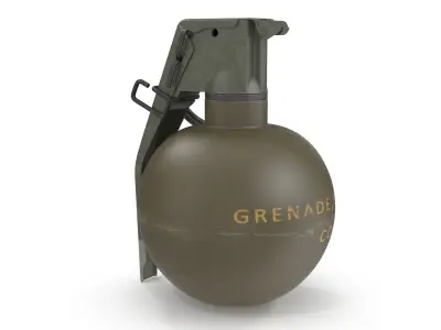 M67 Hand Grenade Low-poly 3D model