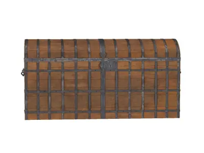 Old Medieval Chest 3D model