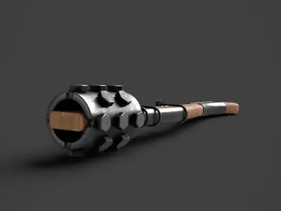 Modifiable Strike Weapon 03 Low-poly 3D model