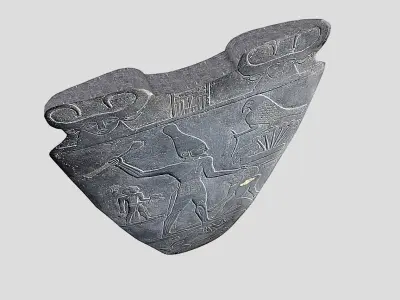 Narmer Palette-ancient egypt Low-poly 3D model