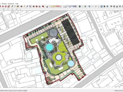 Sketchup Commercial Complex P5 3D model