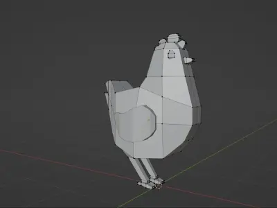 Chicken Lowpoly Free 3D model