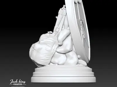 2nd Infantry Division Desktop Monument 3D print model